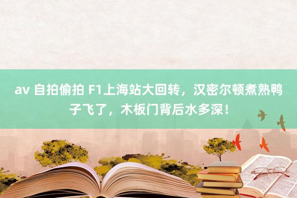 av 自拍偷拍 F1上海站大回转，汉密尔顿煮熟鸭子飞了，木板门背后水多深！