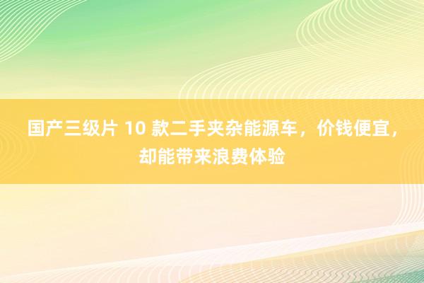 国产三级片 10 款二手夹杂能源车，价钱便宜，却能带来浪费体验