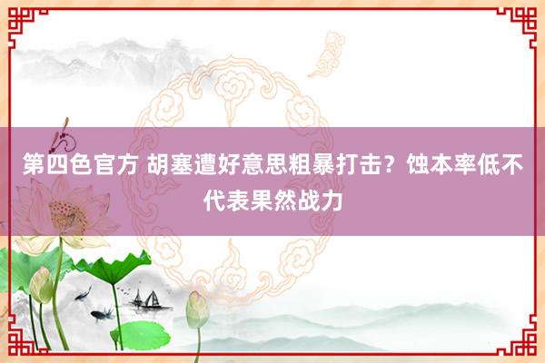 第四色官方 胡塞遭好意思粗暴打击？蚀本率低不代表果然战力