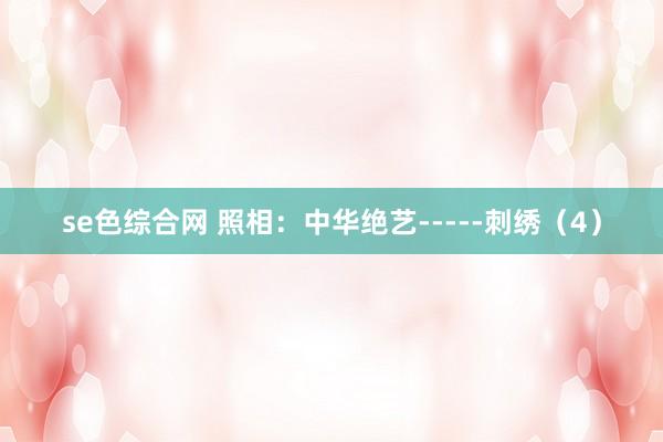 se色综合网 照相：中华绝艺-----刺绣（4）
