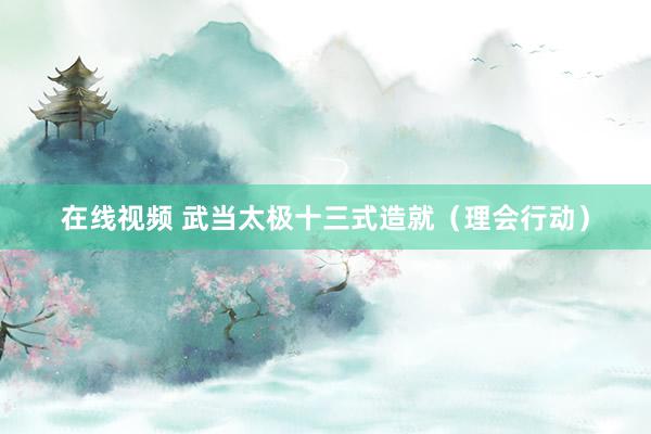 在线视频 武当太极十三式造就（理会行动）